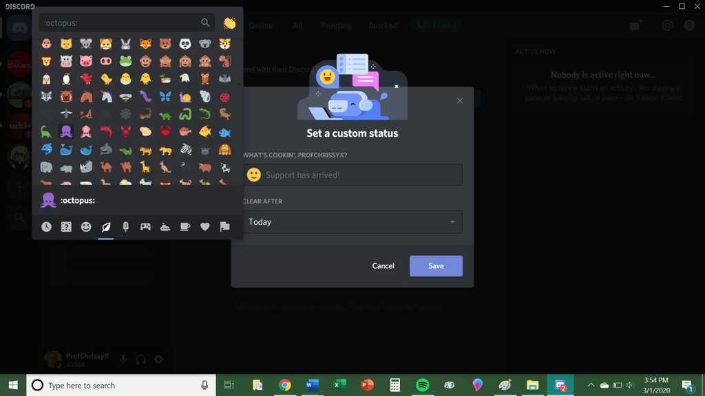 discord custom status 