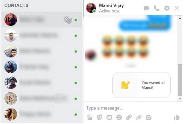 how to wave on facebook