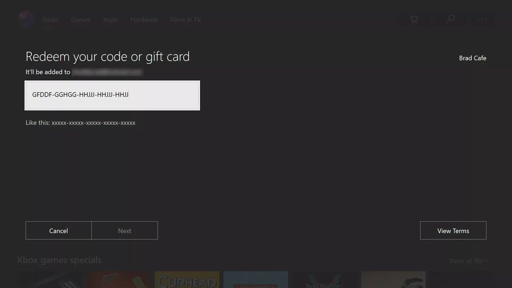 xbox gift card codes