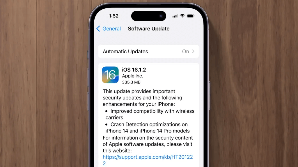Apple Releases iOS 16.1.2 Features