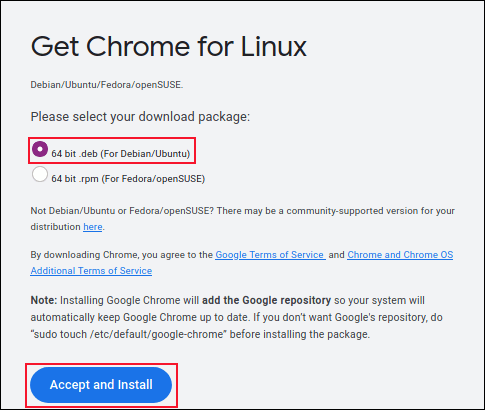 how to install chrome in ubuntu