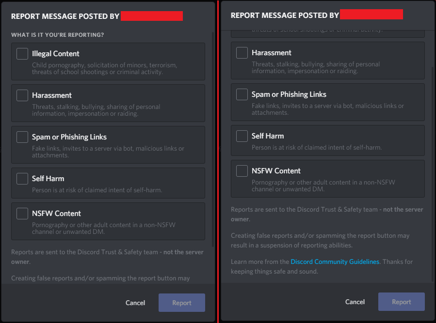  how to report on discord