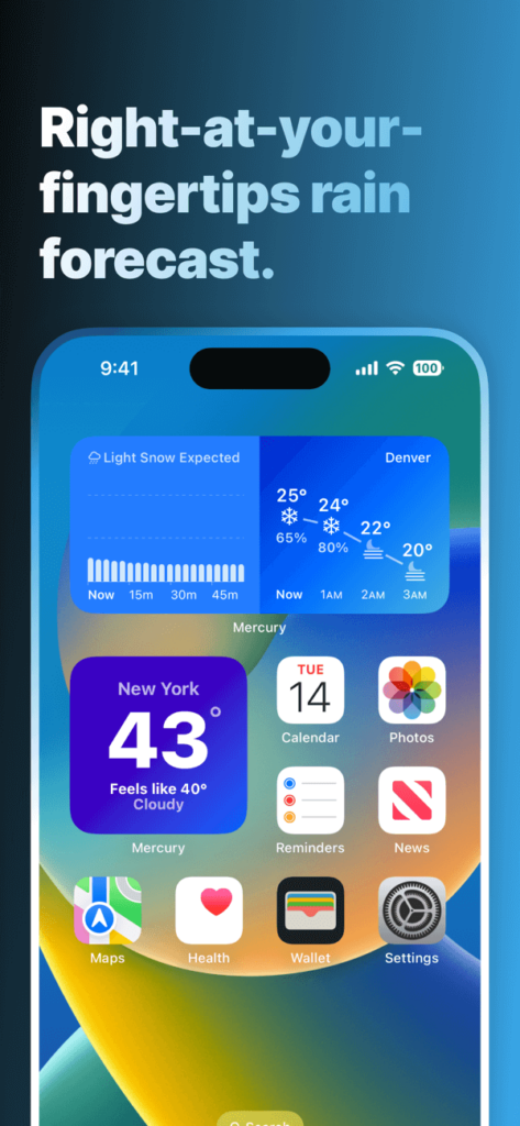 Mercury Weather Apps